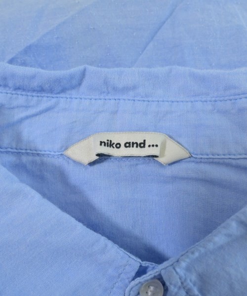 niko and...（ニコアンド）カジュアルシャツ 青 サイズ:F メンズ/2200634778025