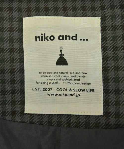 niko and...（ニコアンド）テーラードジャケット グレー サイズ:F レディース/2200635544032