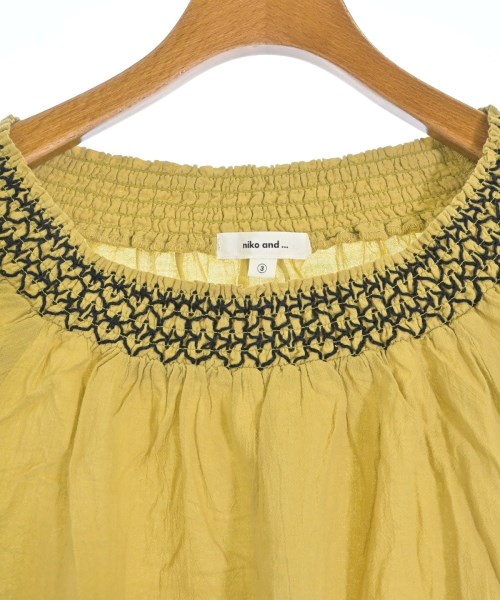 niko and...（ニコアンド）ブラウス 黄 サイズ:3(M位) レディース/2200636902046