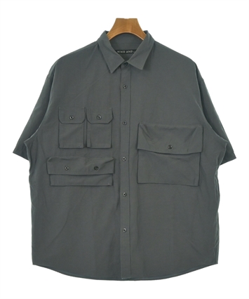 新品 niko and ... てぃらバック切り替えシャツ チャコール Make stuff '25] てぃらバック切り替えシャツ | [公式]ニコアンド