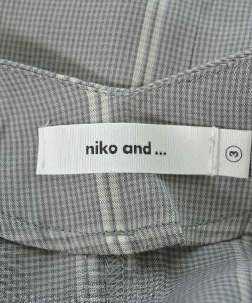 niko and...（ニコアンド）シャツワンピース グレー サイズ:3(M位) レディース/2200633814090