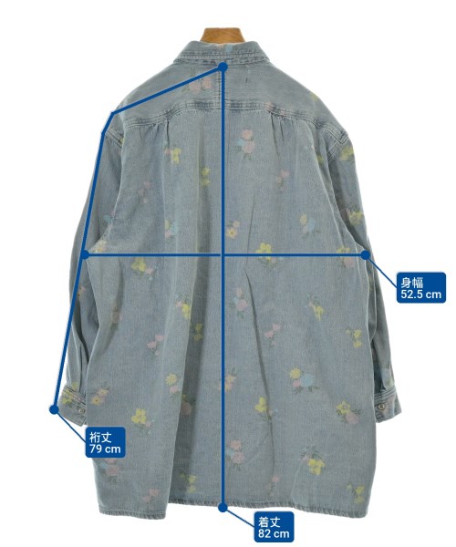 niko and...（ニコアンド）カジュアルシャツ 青 サイズ:F レディース/2200623658161