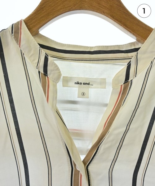 niko and...（ニコアンド）カジュアルシャツ 白 サイズ:3(M位) レディース/2200623977057