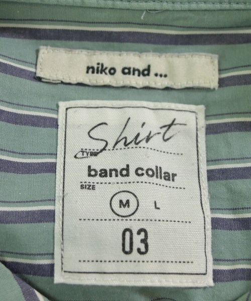 niko and...（ニコアンド）カジュアルシャツ 緑 サイズ:M レディース/2200624040019