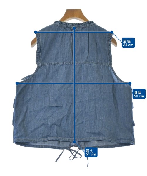 niko and...（ニコアンド）ブラウス 青 サイズ:F レディース/2200640851118