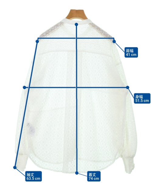 niko and...（ニコアンド）ブラウス 白 サイズ:M レディース/2200636583092