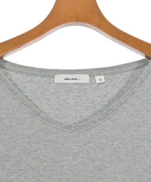 niko and...（ニコアンド）Tシャツ・カットソー グレー サイズ:3(M位) レディース/2200641549090
