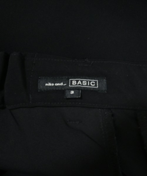 niko and...（ニコアンド）クロップドパンツ 黒 サイズ:3(M位) レディース/2200626888060