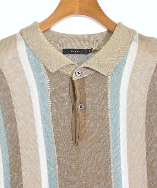 niko and...（ニコアンド）ポロシャツ ベージュ サイズ:L メンズ/2200527178017