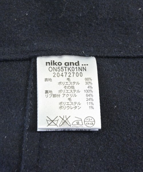 niko and...（ニコアンド）コート 紺 サイズ:M レディース/2200615647128