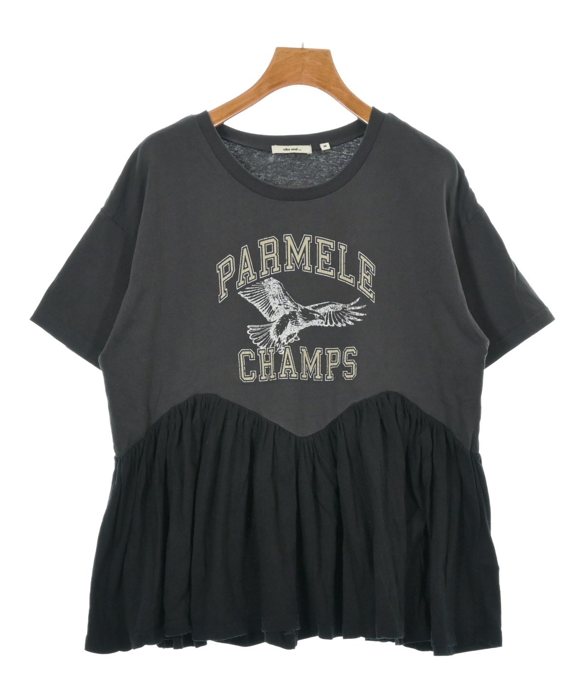 niko and（ニコアンド）Tシャツ・カットソー グレー サイズ:M