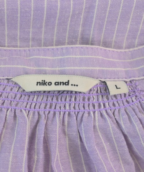 niko and...（ニコアンド）ブラウス 紫 サイズ:L レディース/2200611047144