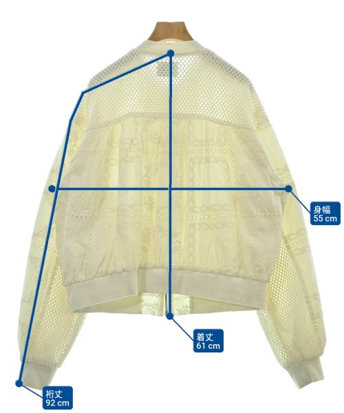 niko and...（ニコアンド）ブルゾン 白 サイズ:F レディース/2200627762031