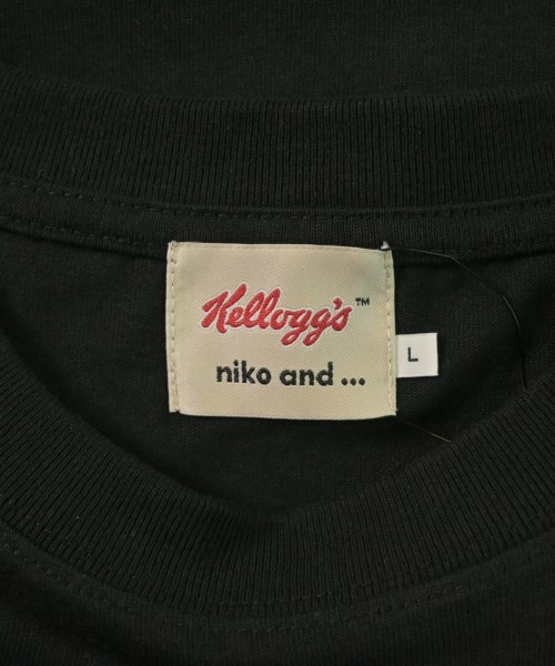 niko and...（ニコアンド）Tシャツ・カットソー 黒 サイズ:L メンズ/2200629566132