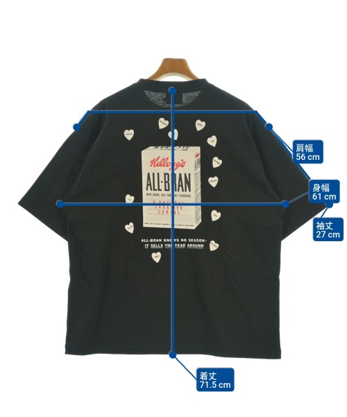 niko and...（ニコアンド）Tシャツ・カットソー 黒 サイズ:L メンズ/2200629566132