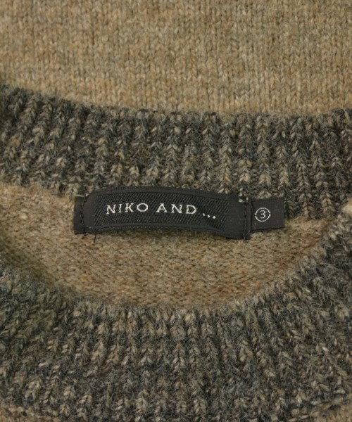 niko and...（ニコアンド）ニット・セーター ベージュ サイズ:3(M位) メンズ/2200613534062