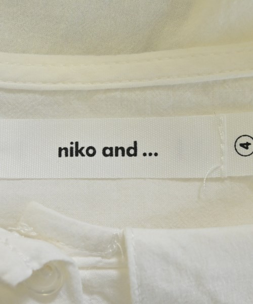 niko and...（ニコアンド）カジュアルシャツ 白 サイズ:4(L位) レディース/2200633873011