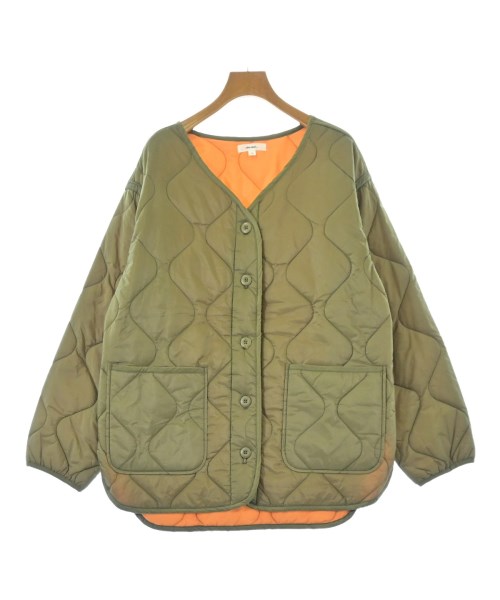 niko and...（ニコアンド）ダウンジャケット/ダウンベスト カーキ サイズ:4(L位) レディース/2200634567032