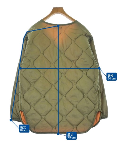 niko and...（ニコアンド）ダウンジャケット/ダウンベスト カーキ サイズ:4(L位) レディース/2200634567032