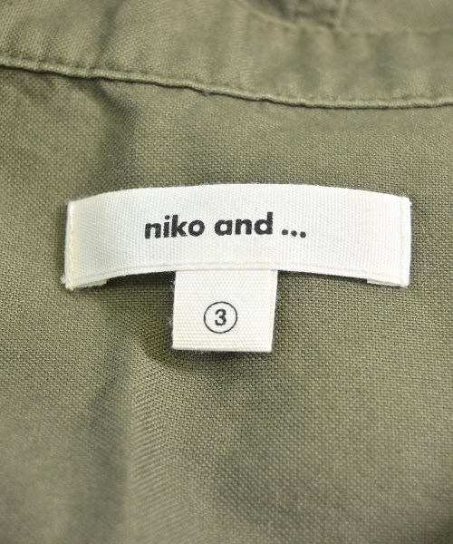 niko and...（ニコアンド）シャツワンピース カーキ サイズ:3(M位) レディース/2200615600093