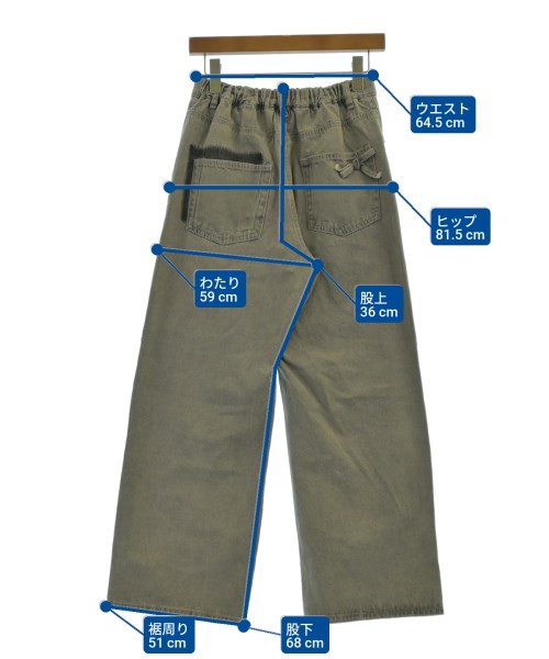 niko and...（ニコアンド）デニムパンツ グレー サイズ:M レディース/2200618040186