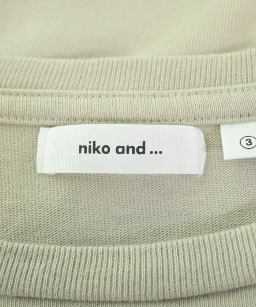 niko and...（ニコアンド）Tシャツ・カットソー ベージュ サイズ:3(M位) レディース/2200602881016