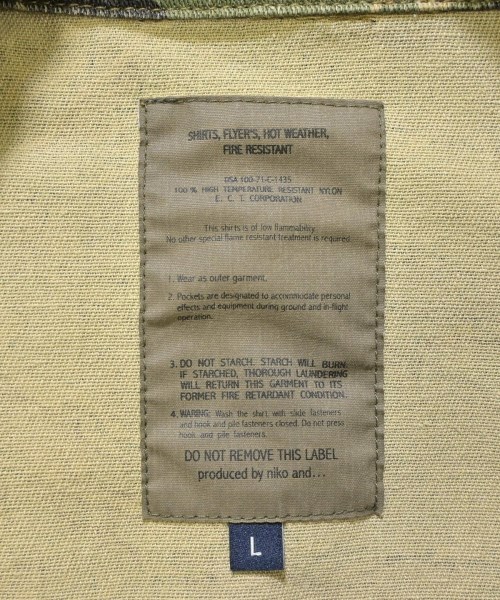 niko and...（ニコアンド）ミリタリーブルゾン カーキ サイズ:L レディース/2200665395024