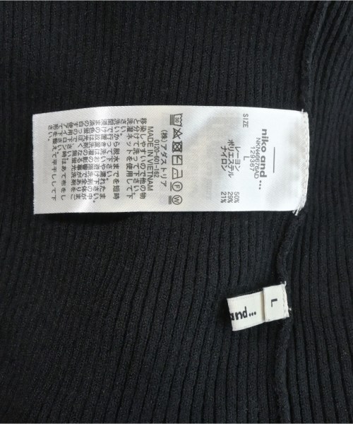 niko and...（ニコアンド）ニット・セーター 黒 サイズ:L レディース/2200665395536