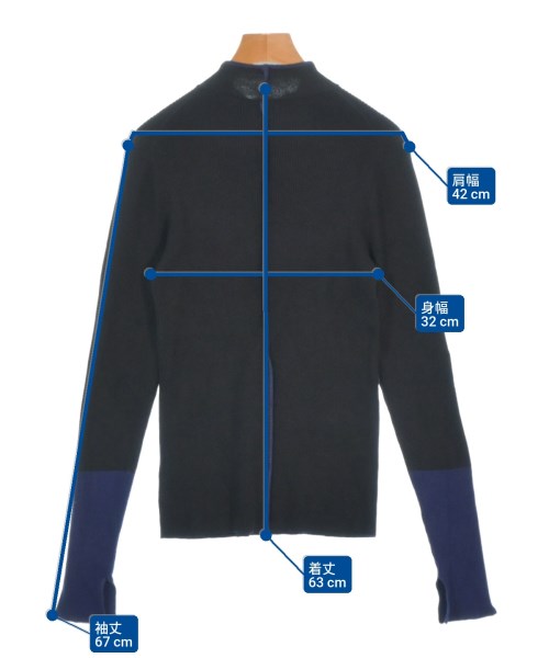 niko and...（ニコアンド）ニット・セーター 黒 サイズ:L レディース/2200665395536