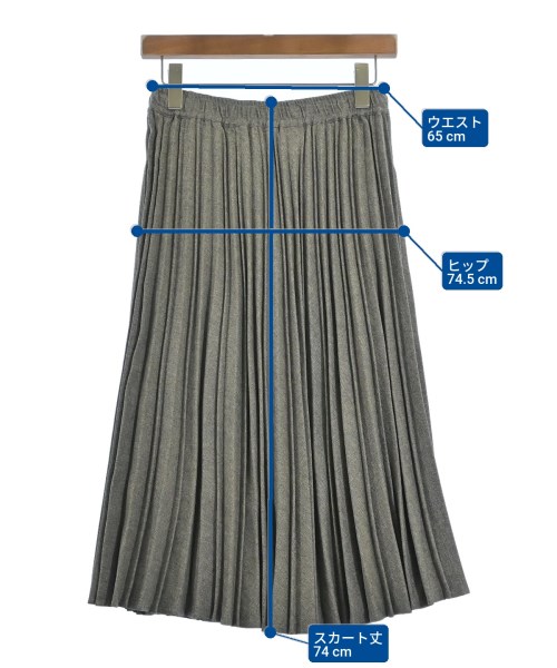 niko and...（ニコアンド）ロング・マキシ丈スカート グレー サイズ:Short(M位) レディース/2200672513015