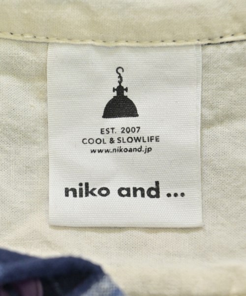 niko and...（ニコアンド）シャツワンピース 紺 サイズ:F レディース/2200674080126