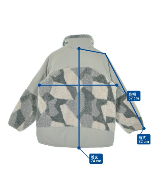 niko and...（ニコアンド）ダウンジャケット/ダウンベスト グレー サイズ:M メンズ/2200678095034