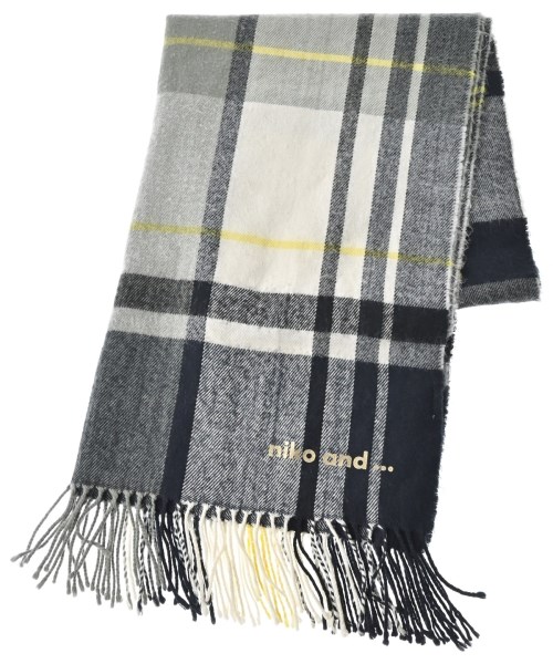 niko and...(ニコアンド)マフラー 紺 サイズ:-/2200678095164