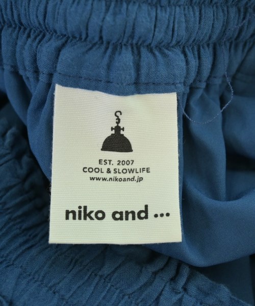 niko and...（ニコアンド）ロング・マキシ丈スカート 青 サイズ:F レディース/2200678870020