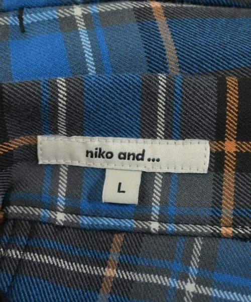 niko and...（ニコアンド）ロング・マキシ丈スカート 青 サイズ:L レディース/2200676651089