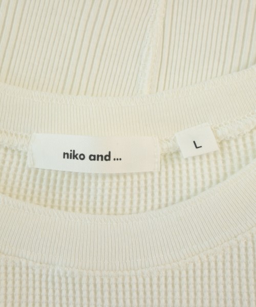 niko and...（ニコアンド）Tシャツ・カットソー 白 サイズ:L レディース/2200678481196