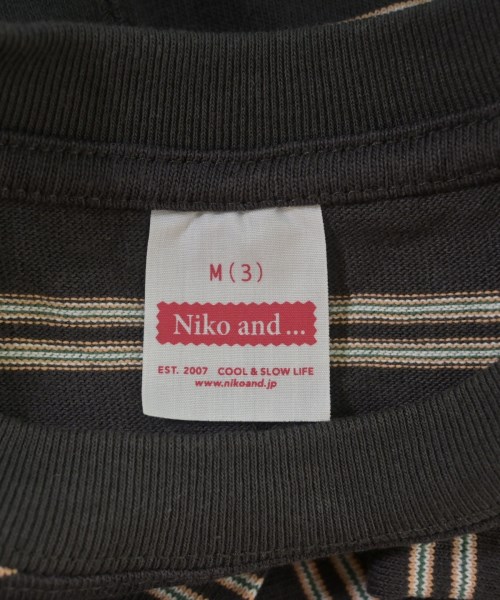 niko and...（ニコアンド）Tシャツ・カットソー 茶 サイズ:3(M位) メンズ/2200684231020