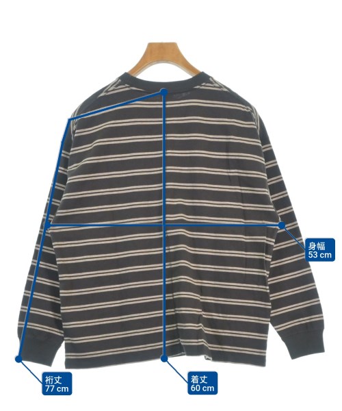 niko and...（ニコアンド）Tシャツ・カットソー 茶 サイズ:3(M位) メンズ/2200684231020