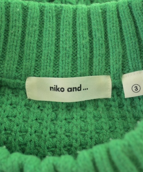niko and...（ニコアンド）ニット・セーター 緑 サイズ:3(M位) レディース/2200690150025