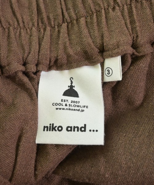 niko and...（ニコアンド）ロング・マキシ丈スカート 茶 サイズ:3(M位) レディース/2200689265082