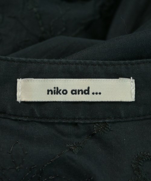 niko and...（ニコアンド）ブラウス 黒 サイズ:F レディース/2200692333037