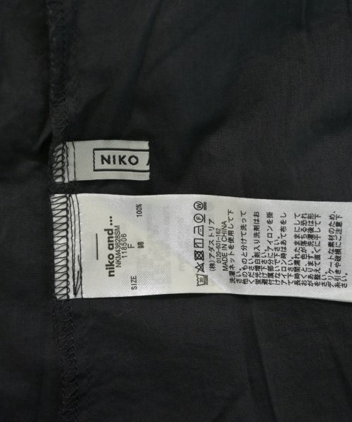 niko and...（ニコアンド）ブラウス 黒 サイズ:F レディース/2200692333044