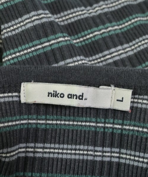 niko and...（ニコアンド）Tシャツ・カットソー 黒 サイズ:L メンズ/2200692333051