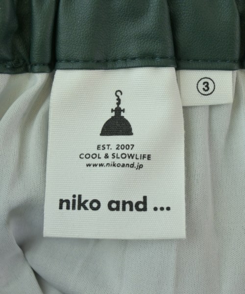 niko and...（ニコアンド）ロング・マキシ丈スカート 緑 サイズ:3(M位) レディース/2200697484062