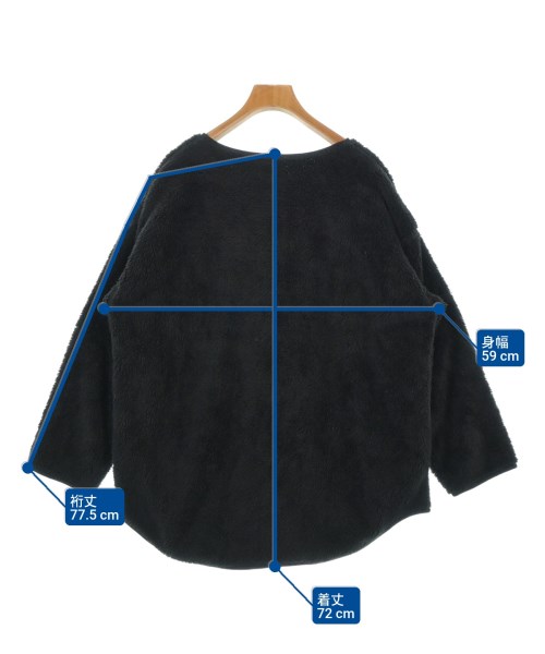 niko and...（ニコアンド）スウェット 黒 サイズ:3(M位) レディース/2200647398043