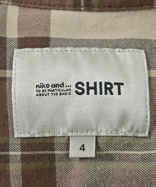 niko and...（ニコアンド）カジュアルシャツ 茶 サイズ:4(L位) メンズ/2200654249048