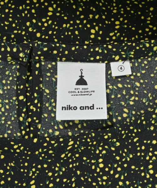 niko and...（ニコアンド）ブラウス 黒 サイズ:4(L位) レディース/2200652575118