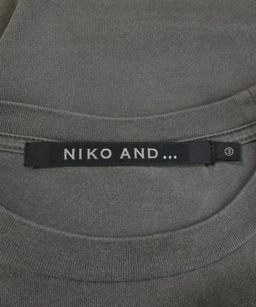 niko and...（ニコアンド）Tシャツ・カットソー グレー サイズ:3(M位) メンズ/2200709880035
