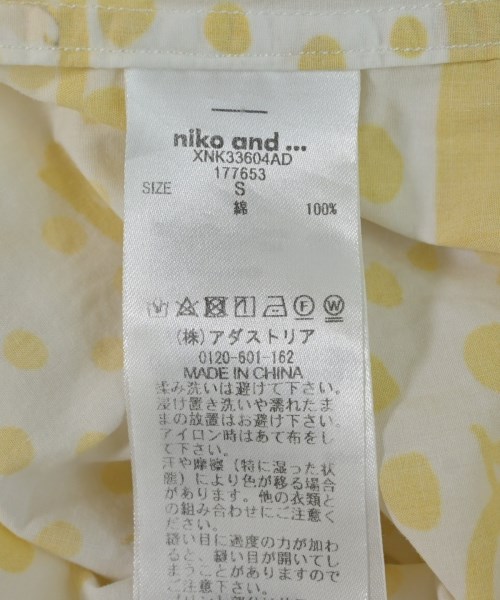 niko and...（ニコアンド）カジュアルシャツ 白 サイズ:S レディース/2200706632040