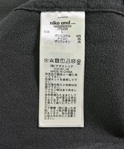 niko and...（ニコアンド）ワンピース 黒 サイズ:L レディース/2200707350066